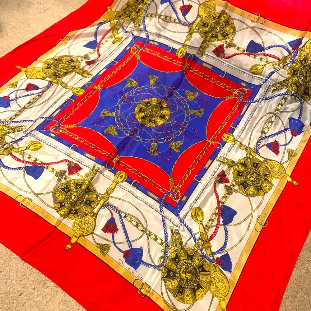 VTG Oscar De La Renta Silk Scarf